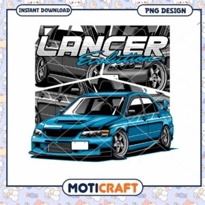 Mitsubishi Lancer Evolution PNG Design