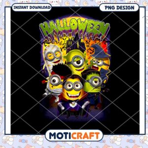 Minions Halloween PNG Design