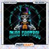 Mind Control PNG Skull Magician Design