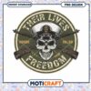 Military Skull PNG Honor, Valor, Freedom