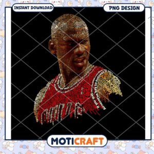 Michael Jordan Word Art PNG Design