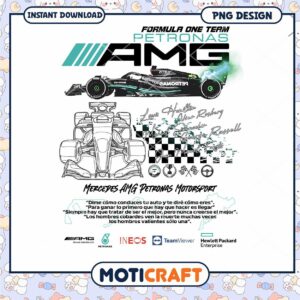 Mercedes AMG Petronas F1 PNG Design
