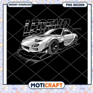 Mazda RX7 Legend PNG Design