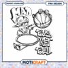 Mad Basketball Player PNG Design