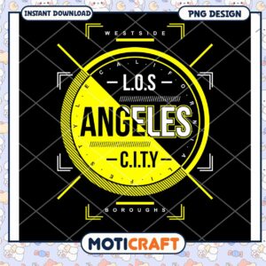 Los Angeles City PNG Design