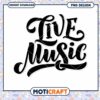 Live Music PNG Design Instant Download
