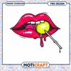 Lips Lollipop PNG Design Instant Download