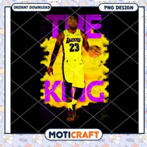 LeBron James PNG The King Lakers Design