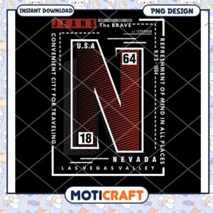 Las Vegas Jeans PNG Design Graphic