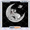 Koala Sleeping on Moon PNG Design