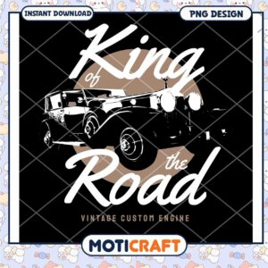King of the Road Vintage Car PNG