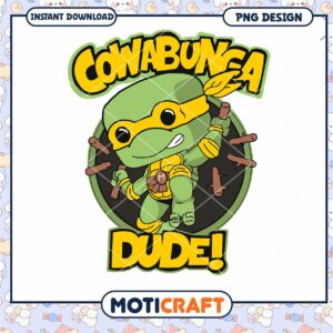 Kawabunga Dude! PNG Turtle Design