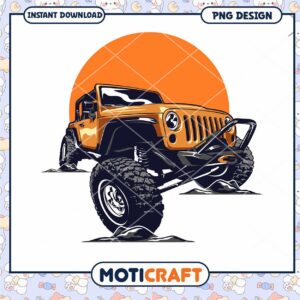 Jeep PNG Design Instant Download