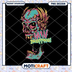 Jaw Dropping Skull PNG Design