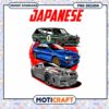 Japanese Classic Cars PNG Design