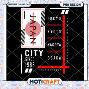 Japan City PNG Design 1986 Tokyo