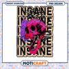 Insane Skull PNG Design Download