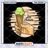 Ice Cream PNG Design Instant Download