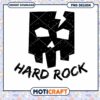 Hard Rock Skull PNG Design Instant Download