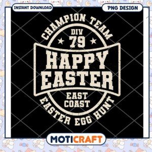 Happy Easter Champion Team PNG