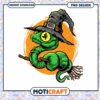 Halloween Witch Snake PNG Design