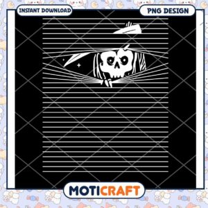 Halloween Skeleton PNG Printable Design