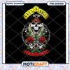 Guns N Roses Skull PNG Design