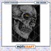 Grungy Skull PNG Design Instant Download
