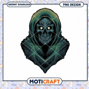 Grim Reaper PNG Design Instant Download