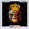 Gorilla King PNG Design Instant Download