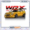 Gold WRX STI PNG Car Design