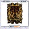 Gold Wolf PNG Design Instant Download