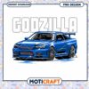 Godzilla R34 Skyline PNG Design