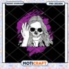 Girl Skull PNG Design Instant Download