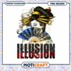 Geisha Skull Illusion PNG Design