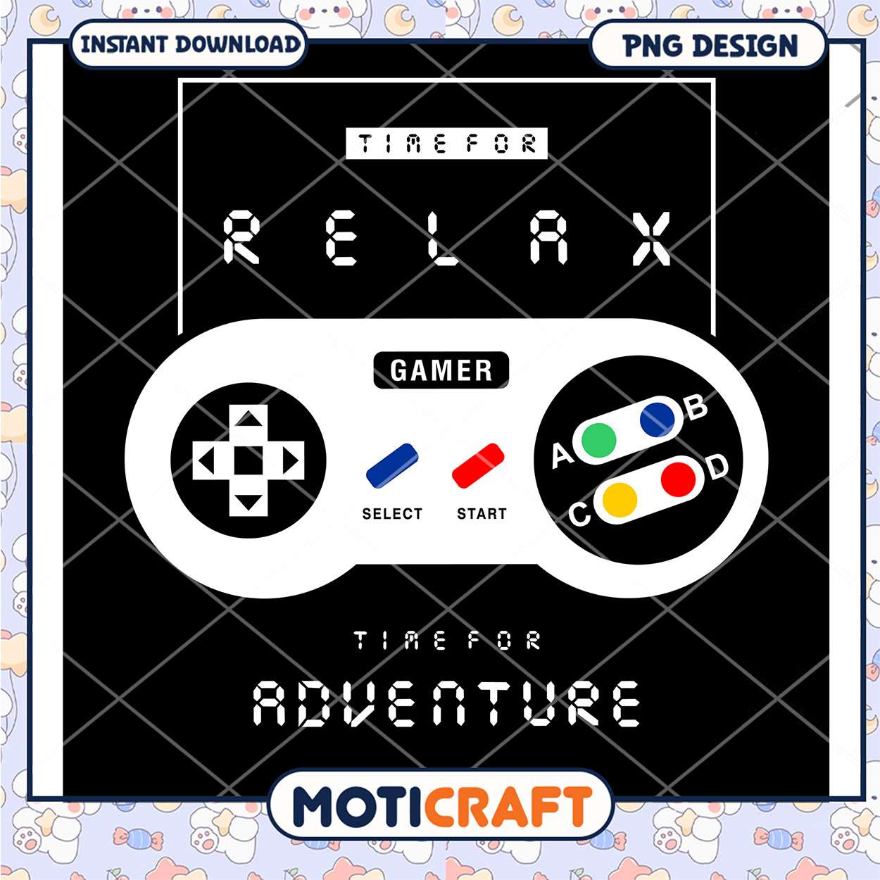 Gamer Relax Adventure PNG Design Gamer Relax Adventure PNG Design
