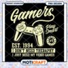 Gamer PNG Design Est 1994 Play Smart