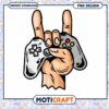 Gamer Hand PNG Rock On Game Controller