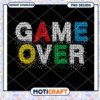 Game Over Pixel Art PNG Design