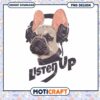 French Bulldog Listen Up PNG