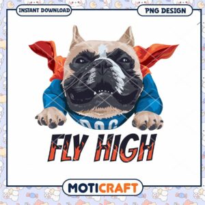 French Bulldog Fly High PNG Design