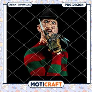 Freddy Krueger PNG Design Instant Download