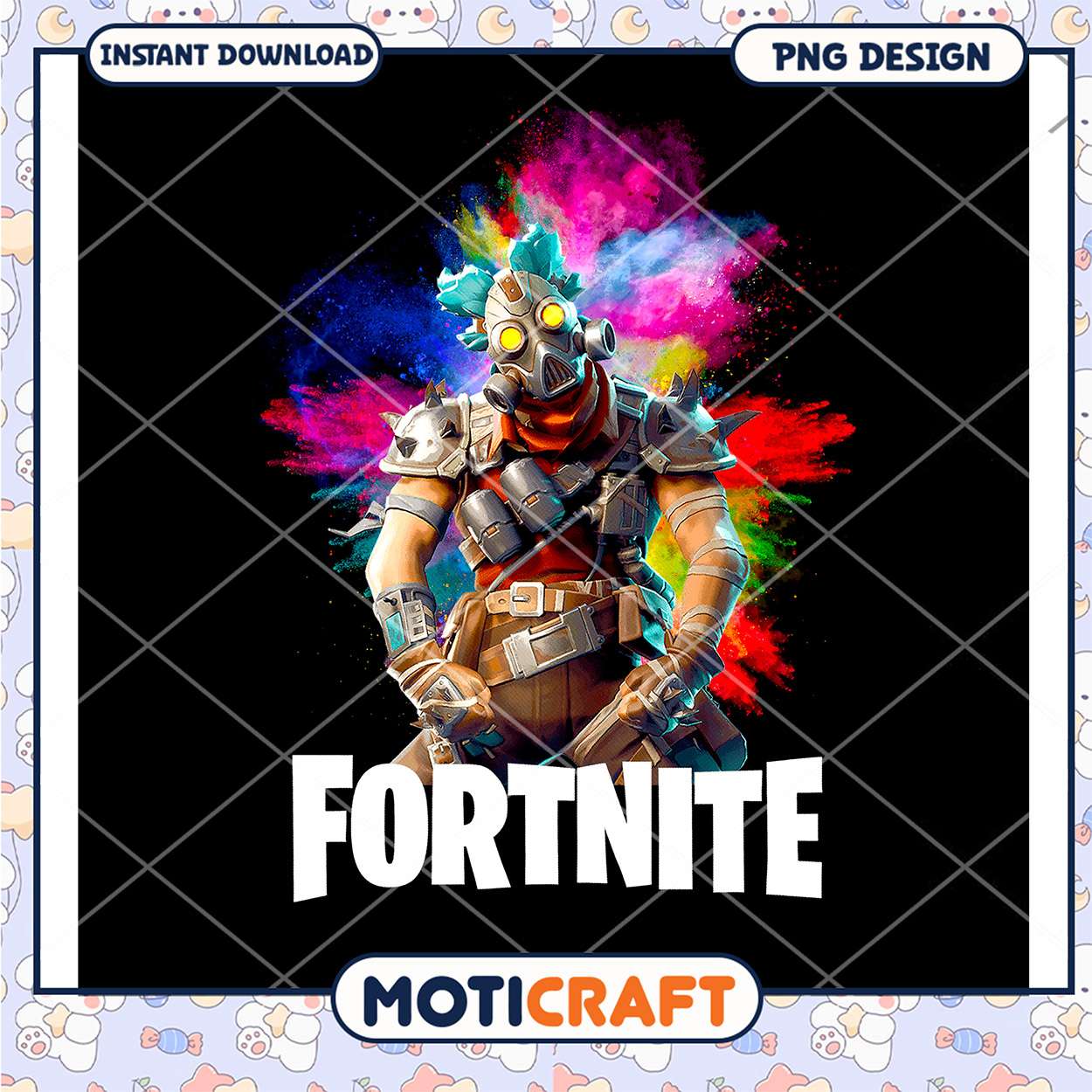 Fortnite PNG Colorful Renegade Raider Design Fortnite PNG Colorful Renegade Raider Design