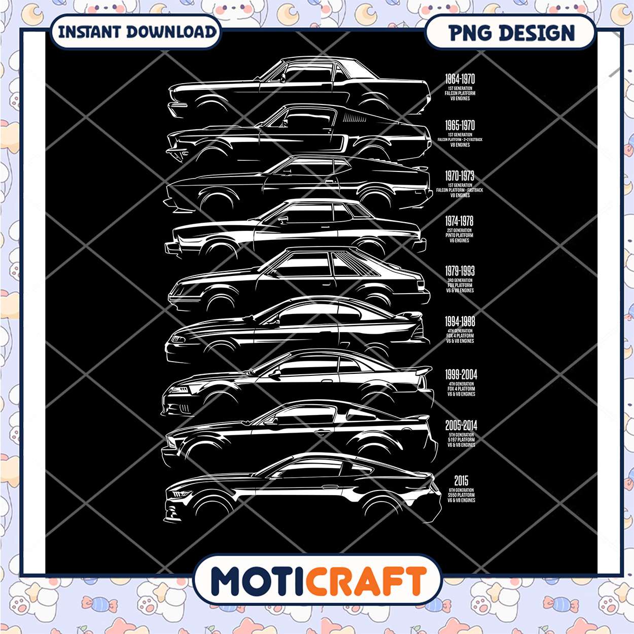 Ford Mustang Evolution PNG Design Ford Mustang Evolution PNG Design