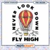 Fly High Hot Air Balloon PNG Design