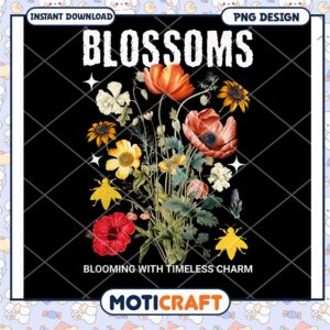 Floral Blossoms PNG Design