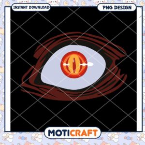 Fiery Eye PNG Design Instant Download