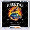 Fiery Cheetah Muscle Car PNG Design 2 Fiery Cheetah Muscle Car PNG Design