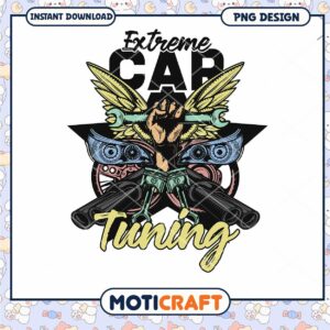 Extreme Car Tuning PNG Design