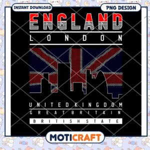 England London PNG Design UK Flag